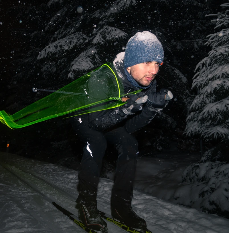 Langlauf und Skaten mit optimaler Sichtbarkeit.